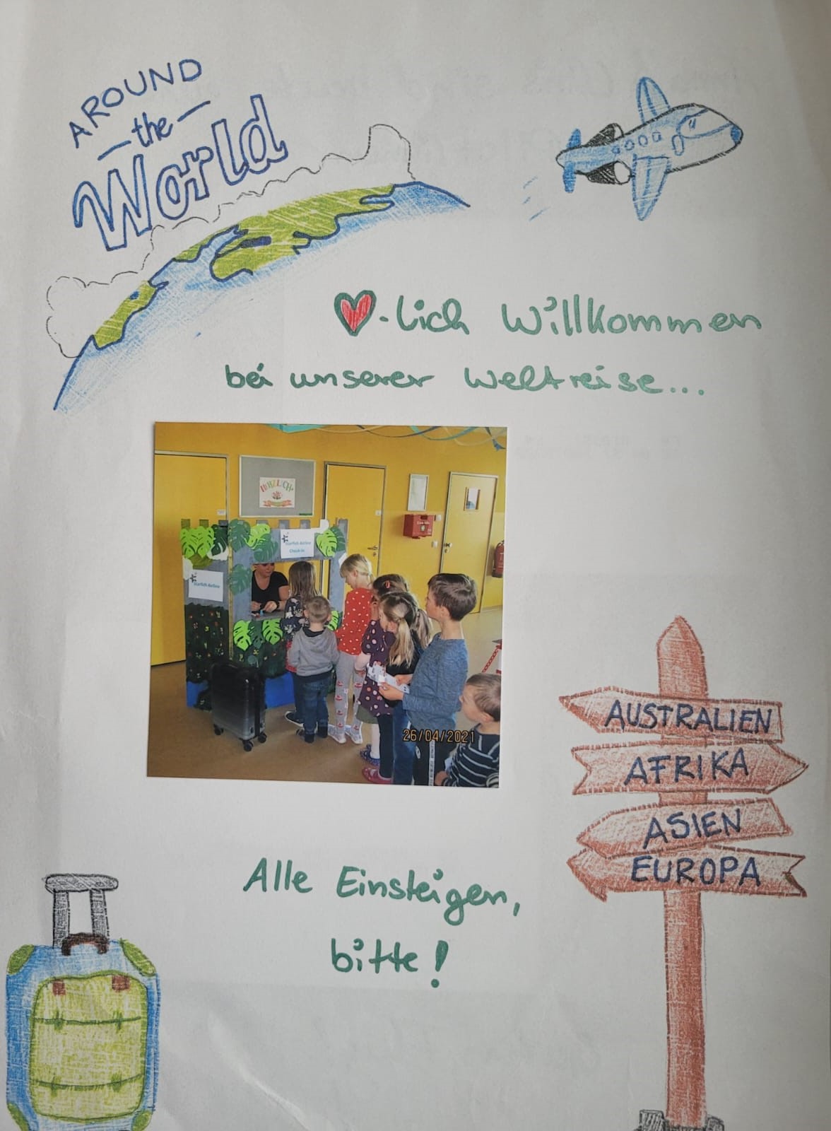 Bewegungsgeschichte Eine Reise Um Die Welt PROJEKT WELTREISE – KITA Seesterne Naunhof